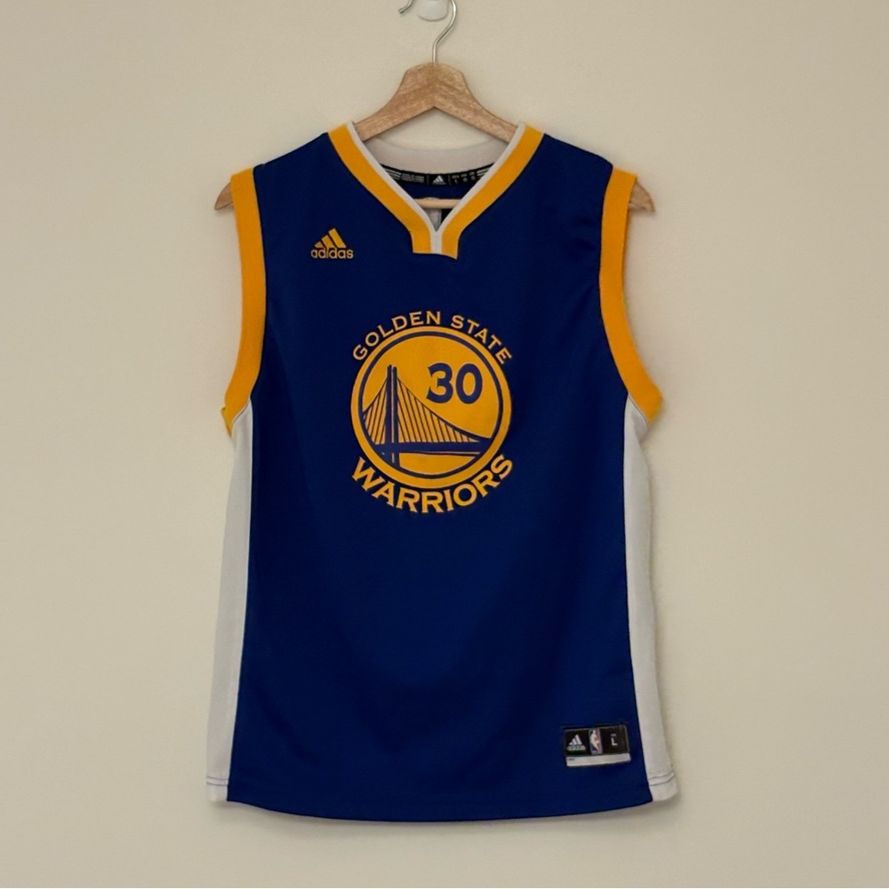 Adidas Basketball Jersey Youth L – Blue Golden State Warriors Curry #30 NBA